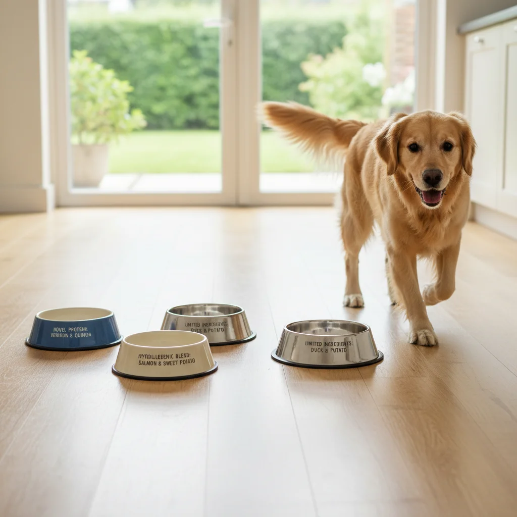 Variety of hypoallergenic pet food bowls for sensitive pets