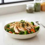 Safe and healthy homemade pet food in a bowl