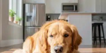 Top 3 Daily Dental Chews for Dogs: 2026 Expert Analysis Golden retriever chewing a green dental treat for clean teeth