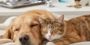 Unlock Savings: 5 Hidden Pet Insurance Clauses for 2026 Happy golden retriever and calico cat with veterinary tools and piggy bank, symbolizing pet health savings.