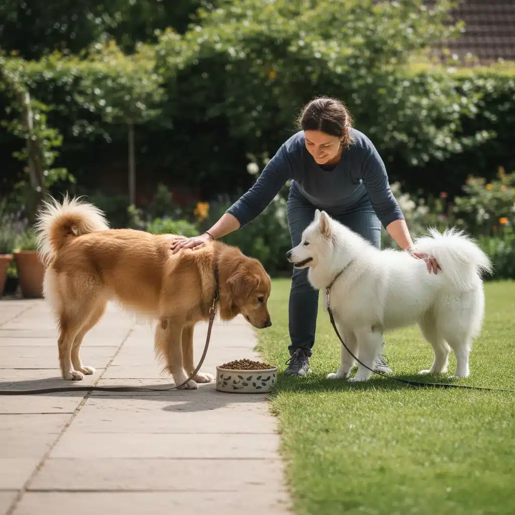 Preventing dog food guarding with gentle separation